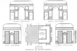 Details van de salons, Chateau de Montfermeil, Parijs, 1924 door Unbekannt