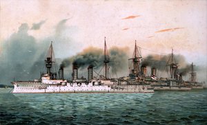 S.M. Übungsgeschwader Victoria Louise & Kurfürst Friedrich Wilhelm & Weißenburg door Unbekannt