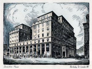 Devonshire House, Berkeley Street, Londen, ca. 1910-1929