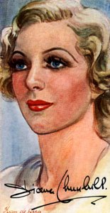 Diana Churchill, 1913-1994, Engelse film- en toneelactrice, 20e eeuw door Unbekannt