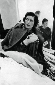 Diana Gordon Lennox, Canadese skiër, Olympische Winterspelen, Garmisch-Partenkirchen, Duitsland, 1936 door Unbekannt