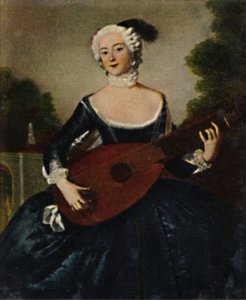 Die Lieblingsschwester Friedr. D. Gr. 1709-1758. - Schilderij van Pesne, 1934 door Unbekannt