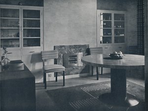 Eetkamer voor een huis in Highgate Village, Londen, 1936 door Unbekannt