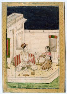 Dipaka Light Raga, Ragamala Album, School van Rajasthan, 19e eeuw