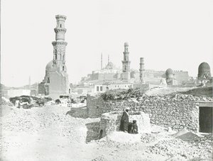 Verre uitzicht op de Citadel, Caïro, Egypte, 1895 door Unbekannt