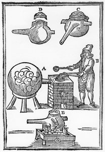 Destillatie van Zwavelzuur of H2S04, 1651