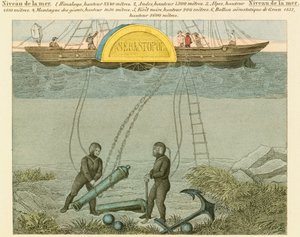 Duikers bergen kanonnen van de zeebodem, c1855 door Unbekannt