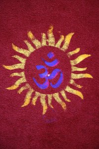 Diwali rangoli in Shirdi Sai Baba tempel, Leicester. Verenigd Koninkrijk door Unbekannt