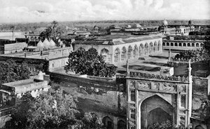 Diwan-i-am binnen het Fort van Agra, 20e eeuw