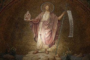 Dormition abdij, Johannes de Doper mozaïek door Unbekannt