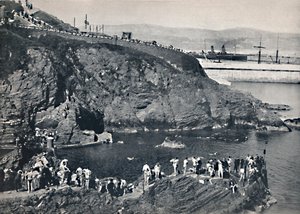 Douglas - De badplaats bij Port Skillion, 1895