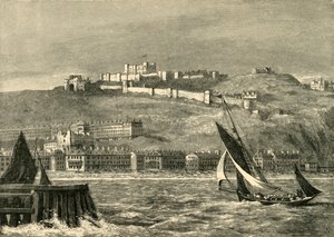 Dover, vanaf de zee, 1898 door Unbekannt
