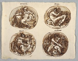 Tekening (Italië) door Unbekannt