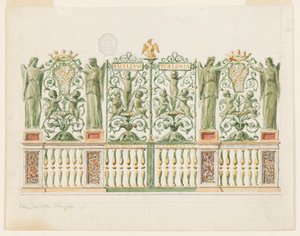 Ontwerp voor kapelpoort, 1845 door Unbekannt