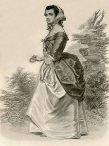 Kleding van een jonge Virginia dame