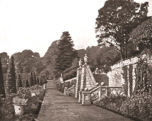 Drummond Castle tuinen, Perthshire, Schotland, 1894 door Unbekannt