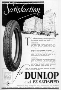 Dunlop advertentie, 1923 door Unbekannt