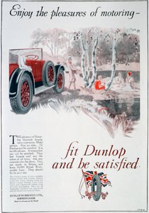 Dunlop banden advertentie, 1925