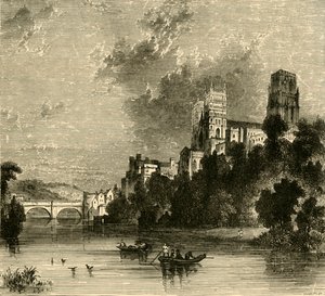 Kathedraal van Durham vanuit het zuidwesten, 1898 door Unbekannt