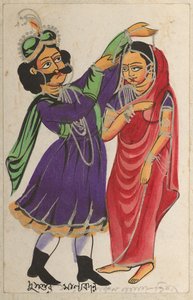 Dusmanta kranst Shakumtala, 1800s