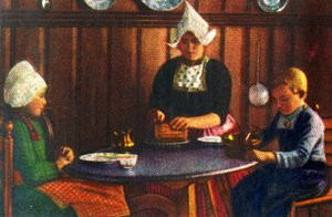 Nederlanders in traditionele kleding