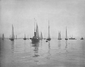 Vroege Ochtend op New York Bay, ca. 1897 door Unbekannt