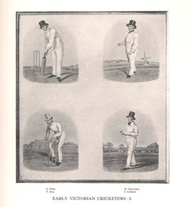 Vroege Victoriaanse cricketspelers, 19e eeuw 1912 door Unbekannt