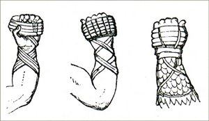Vroege bokshandschoenen