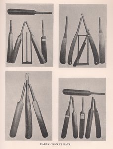 Vroege cricketbats, 1912 door Unbekannt