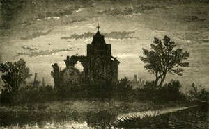 Oostkant van Crowland Abbey, 1898
