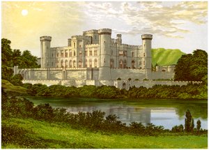 Eastnor Castle, Herefordshire, huis van Earl Somers, ca. 1880 door Unbekannt
