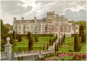 Easton Hall, Lincolnshire, huis van Baronet Cholmeley, ca. 1880 door Unbekannt