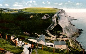 Ecclesbourne Cliff, Hastings, East Sussex, begin 20e eeuw door Unbekannt