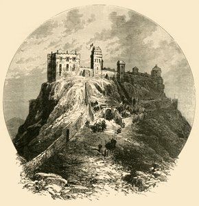 Edinburgh Castle, zoals het was voor het beleg van 1573, 1890 door Unbekannt