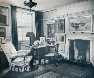 Edward Marshs woonkamer, ca. 1934 door Unbekannt