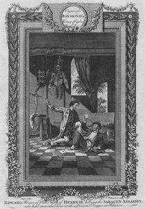 Edward, Prins van Wales, zoon van Hendrik III, doodt de Saraceense moordenaar, ca. 1787