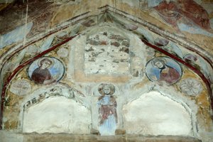 Kerk van Saint Macaire. Fresco