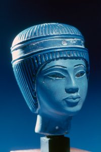 Egyptisch buste, misschien Toetanchamon, 18e Dynastie door Unbekannt