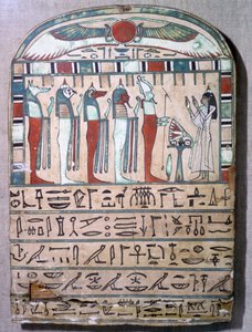 Egyptische grafsteen van Meresimen door Unbekannt
