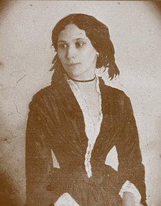 Elena Alexandrovna Denisyeva 1826-1864, ca 1860 door Unbekannt