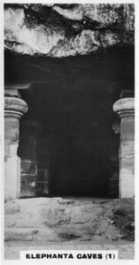 Elephanta-grotten, Bombay, India, c1925