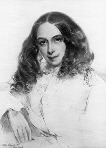 Elizabeth Barrett Browning, Britse dichteres, 1859 door Unbekannt