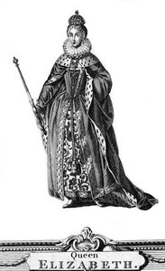 Elizabeth I van Engeland, 1533-1603 door Unbekannt