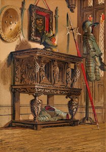 Elizabethaanse buffetkast of hofkast, c1845 door Unbekannt