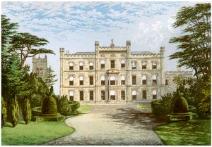 Elvaston Castle, Derbyshire, huis van de Graaf van Harrington, ca. 1880 door Unbekannt
