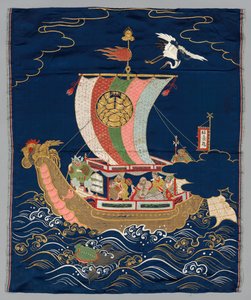 Geborduurde Fukusa, eind 1800s-begin 1900s
