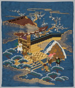 Geborduurde Fukusa, late 1800s-vroege 1900s
