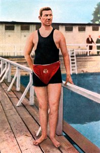 Emil Rausch, Duitse zwemmer, Olympische Spelen, St. Louis, VS, 1904, 1936