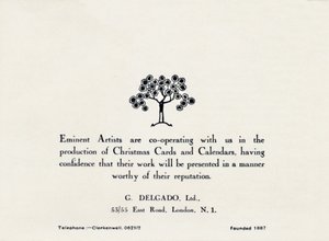 Beroemde kunstenaars - G Delgado, Ltd., 1935