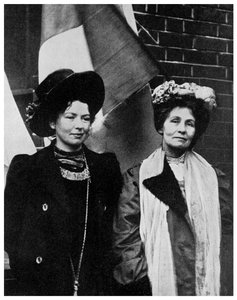 Emmeline Pankhurst, Britse suffragette, en haar dochter Christabel, begin 20e eeuw, 1956 door Unbekannt